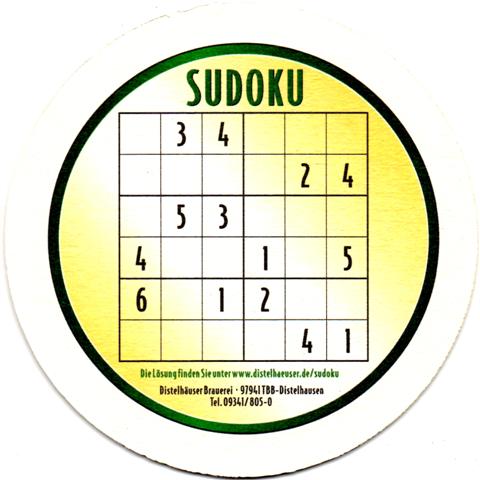 tauberbischofsheim tbb-bw distel sudoku 2b (rund215-sudoku-o 34)